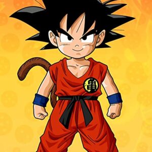 Cialda per torta DRAGON BALL GOKU decorazione alimentare senza glutine topper cake ( rettangolare) img 10 (Pasta di zucchero, 20 x 30 cm)