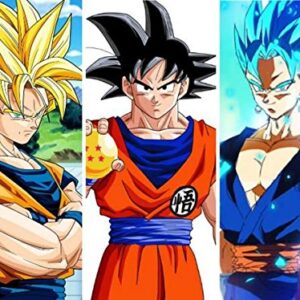 Cialda per torta DRAGON BALL GOKU decorazione alimentare senza glutine topper cake ( rettangolare) img 11 (Ostia, 20 x 30 cm)