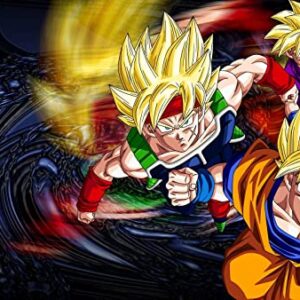 Cialda per torta DRAGON BALL GOKU decorazione alimentare senza glutine topper cake ( rettangolare) img 7 (Ostia, 25 x 15 cm)