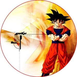 Cialda per torta DRAGON BALL GOKU decorazione alimentare senza glutine topper cake ( rotondo) img 19 (Ostia, 18 cm)