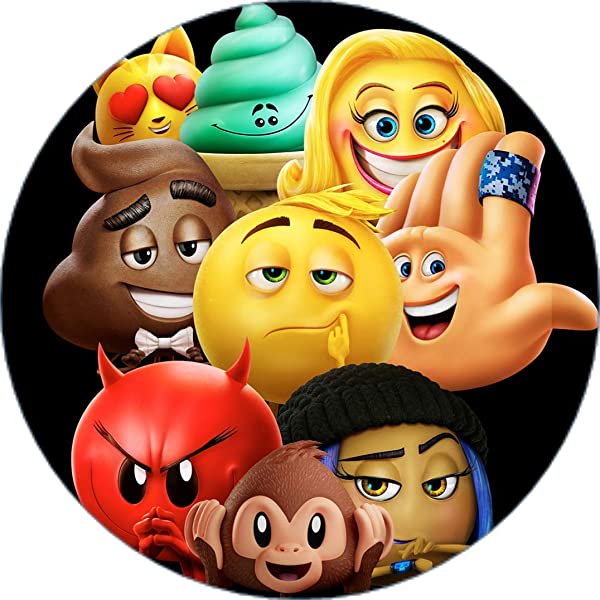 Cialda per torta EMOJI decorazione alimentare senza glutine topper cake ( rotondo) img 12 (Pasta di zucchero, 16 cm)