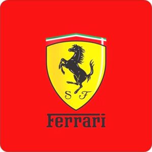 Cialda per torta FERRARI decorazione alimentare senza glutine topper cake quadrato img 2 (Pasta di zucchero, 20 x 20 cm)