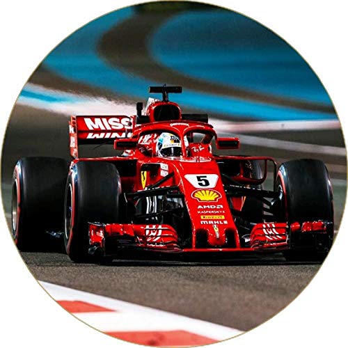Cialda per torta FERRARI decorazione alimentare senza glutine topper cake rotondo img 4 (Ostia, 20 cm)
