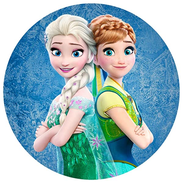 Cialda per torta FROZEN decorazione alimentare senza glutine topper cake  img 13 (Ostia, 20 cm) - TortaPrint