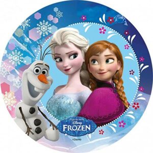 Cialda per torta FROZEN decorazione alimentare senza glutine topper cake img 6 (Pasta di zucchero, 18 cm)