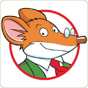 Cialda per torta GERONIMO STILTON decorazione alimentare senza glutine personalizzazione grafica inclusa topper cake rotonda 2