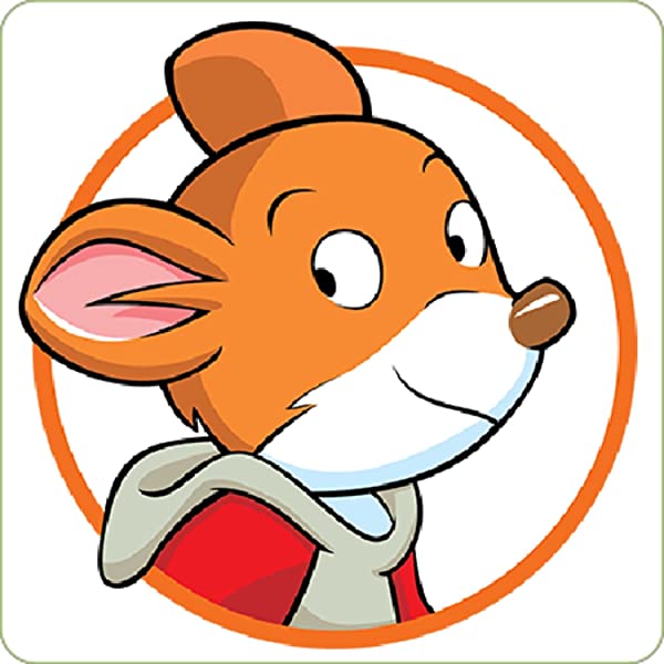 Cialda per torta GERONIMO STILTON decorazione alimentare senza glutine topper cake quadrata 1 (Pasta di zucchero, 20 x 20 cm)