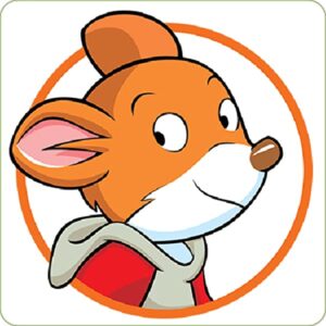 Cialda per torta GERONIMO STILTON decorazione alimentare senza glutine topper cake rotonda 1 (Pasta di zucchero, 16 cm)