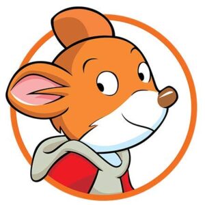 Cialda per torta GERONIMO STILTON decorazione alimentare senza glutine topper cake rotonda 3 (Ostia, 18 cm)