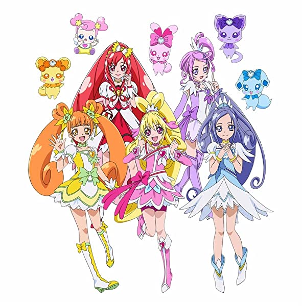 Cialda per torta GLITTER FORCE Doki Doki decorazione alimentare senza glutine topper cake rettangolare 2 (Ostia, 20 x 30 cm)