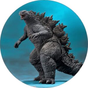 Cialda per torta GODZILLA decorazione alimentare rotonda senza glutine topper cake rotondo img 6 (Pasta di zucchero, 20 cm)