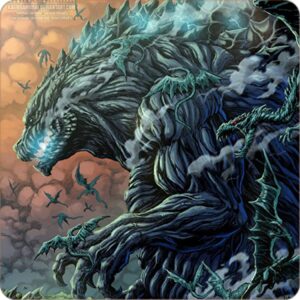 Cialda per torta GODZILLA decorazione alimentare senza glutine topper cake quadrato img 1 (Ostia, 18 x 18 cm)