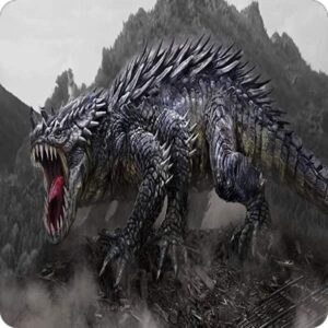 Cialda per torta GODZILLA decorazione alimentare senza glutine topper cake quadrato img 4 (Ostia, 20 x 20 cm)