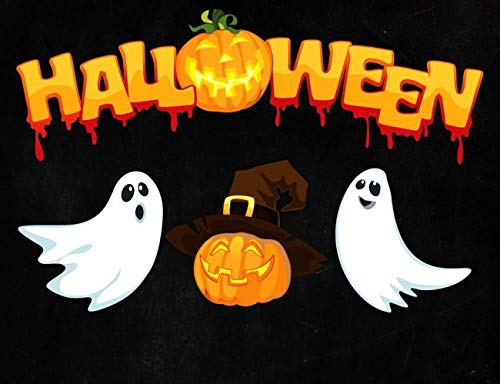 Cialda per torta HAPPY HALLOWEEN decorazione alimentare senza glutine topper cake rettangolare img 5 (Pasta di zucchero, 25 x 15 cm)