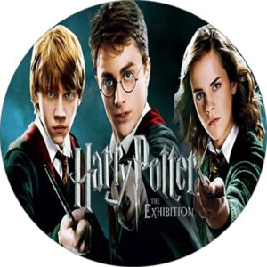 Cialda per torta HARRY POTTER decorazione alimentare senza glutine topper cake img 01 ( rotondo) (Ostia, 18 cm)