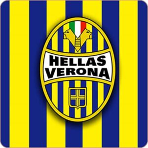 Cialda per torta HELLAS VERONA CALCIO decorazione alimentare senza glutine topper cake img 1 (Ostia, 20x20 cm)