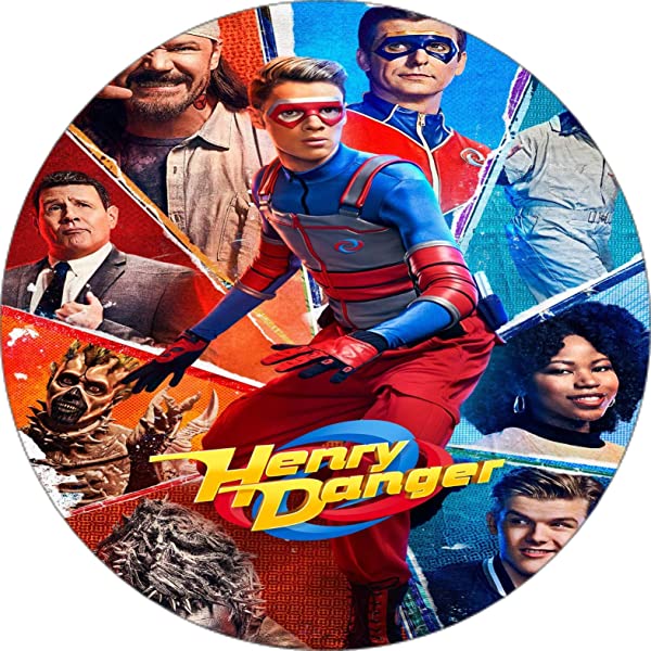 Cialda per torta HENRY DANGER decorazione alimentare senza glutine topper cake rotondo 8 (Pasta di zucchero, 16 cm)