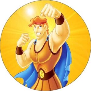 Cialda per torta HERCULES decorazione alimentare senza glutine topper cake rotondo 2 (Ostia, 16 cm)