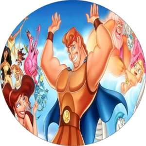 Cialda per torta HERCULES decorazione alimentare senza glutine topper cake rotondo 3 (Ostia, 18 cm)