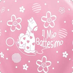 Cialda per torta IL MIO BATTESIMO BAMBINA decorazione alimentare senza glutine personalizzazione grafica inclusa topper cake design (Formato quadrato)