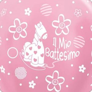 Cialda per torta IL MIO BATTESIMO BAMBINA decorazione alimentare senza glutine topper cake ( quadrato) (Pasta di zucchero, 20 x 20 cm)