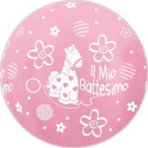 Cialda per torta IL MIO BATTESIMO Bambina Lei decorazione alimentare senza glutine personalizzazione grafica inclusa topper cake design (Formato rotondoe)8