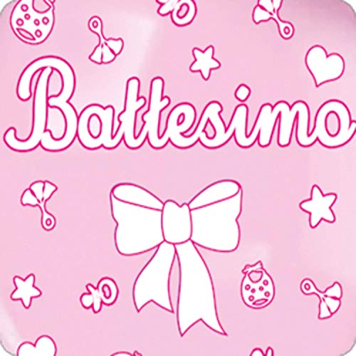 Cialda per torta IL MIO BATTESIMO FIOCCO BAMBINA decorazione alimentare  senza glutine personalizzazione grafica inclusa topper cake design (Formato  quadrato) - TortaPrint