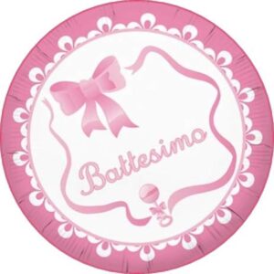 Cialda per torta IL MIO BATTESIMO Per Lei decorazione alimentare senza glutine topper cake ( rotondo) (Ostia, 18 cm)