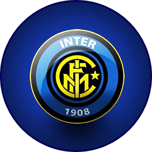 Cialda per torta INTER CALCIO decorazione alimentare senza glutine topper cake img 2 (Ostia, 18 cm)