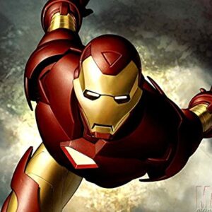 Cialda per torta Iron Man Avengers decorazione alimentare senza glutine topper cake ( rettangolare) img 05 (Pasta di zucchero, 20 x 30 cm)