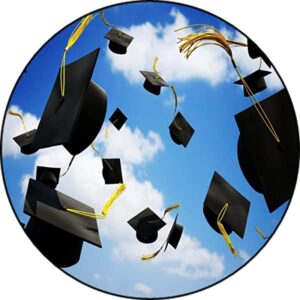 Cialda per torta LAUREA LA MIA LAUREA OCCASIONI SPECIALI decorazione alimentare senza glutine topper cake ( rotondo) img 5 (Pasta di zucchero, 16 cm)