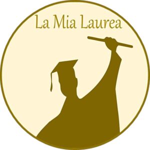 Cialda per torta LAUREA LA MIA LAUREA OCCASIONI SPECIALI decorazione alimentare senza glutine topper cake ( rotondo) img 2 (Pasta di zucchero, 18 cm)