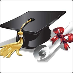 Cialda per torta LAUREA OCCASIONI SPECIALI decorazione alimentare senza glutine personalizzazione grafica inclusa topper cake design img 3