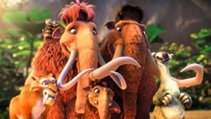 Cialda per torta L'ERA GLACIALE decorazione alimentare senza glutine personalizzazione grafica inclusa topper cake rettangolare 4