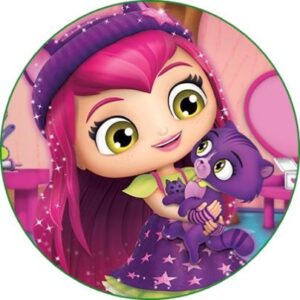 Cialda per torta LITTLE CHARMERS decorazione alimentare senza glutine topper cake quadrato img 05 (Ostia, 16 cm)