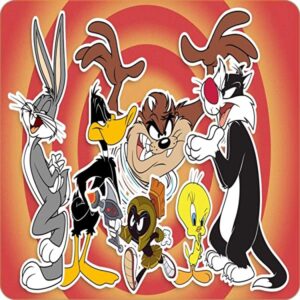 Cialda per torta LOONEY TUNES decorazione alimentare senza glutine topper cake quadrato img 03 (Pasta di zucchero, 18 x 18 cm)