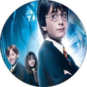 Cialda per torta MAGO HARRY POTTER decorazione alimentare senza glutine topper cake img 05 ( rotondo) (Ostia, 18 cm)
