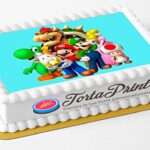 Cialda per torta CALCIATORI decorazione alimentare personalizzabile  RETTANGOLARE IMG 1 - TortaPrint