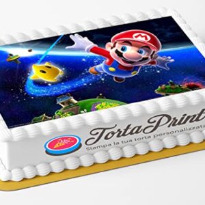 Cialda per torta MARIO decorazione alimentare rettangolare IMG 8