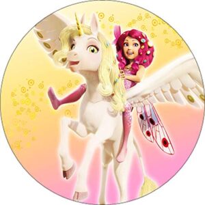 Cialda per torta MIA and ME decorazione alimentare Senza Glutine Topper Cake Rotondo 2 (Ostia, 16 cm)