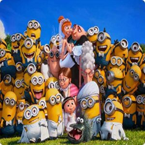 Cialda per torta MINIONS decorazione quadrata alimentare senza glutine personalizzazione grafica inclusa topper cake design img 15