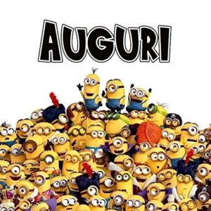 Cialda per torta MINIONS decorazione rettangolare alimentare senza glutine personalizzazione grafica inclusa topper cake design img 6