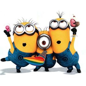 Cialda per torta MINIONS decorazione rettangolare alimentare senza glutine personalizzazione grafica inclusa topper cake design img 9