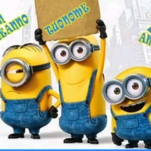 Cialda per torta MINIONS decorazione rettangolare alimentare senza glutine personalizzazione grafica inclusa topper cake design img 23