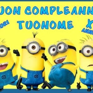 Cialda per torta MINIONS decorazione rettangolare alimentare senza glutine personalizzazione grafica inclusa topper cake design img 22