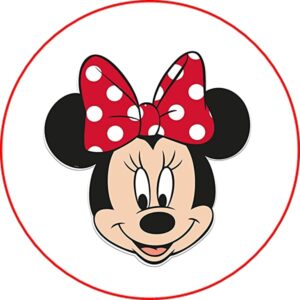 Cialda per torta MINNIE TOPOLINA decorazione alimentare senza glutine topper cake img 1 (Ostia, 20 cm)