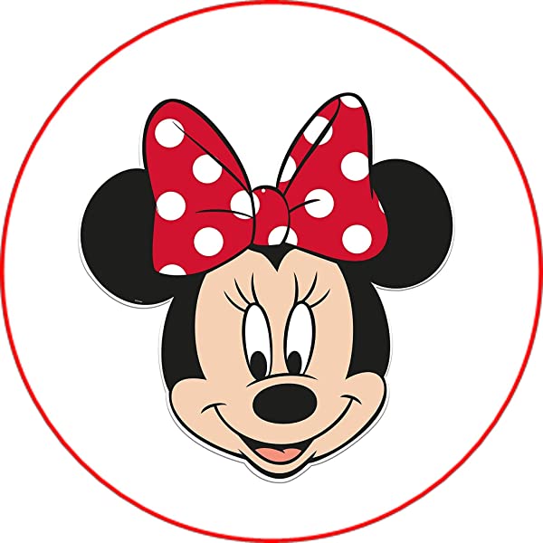 Cialda per torta MINNIE TOPOLINA decorazione alimentare senza glutine topper cake img 1 (Ostia, 20 cm)