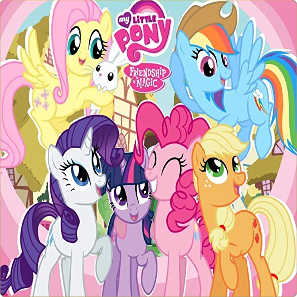Cialda per torta MY LITTLE PONY decorazione alimentare senza glutine topper cake (Quadrata) img 2 (Ostia, 20 x 20 cm)