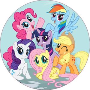 Cialda per torta MY LITTLE PONY decorazione alimentare senza glutine topper cake img 6 (Ostia, 20 cm)