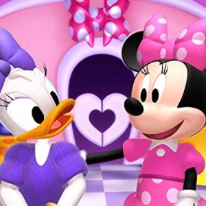 Cialda per torta Minnie e Paperina Decorazione alimentare senza glutine topper cake quadrato rettangolare 4 (Pasta di zucchero, 20 x 30 cm)